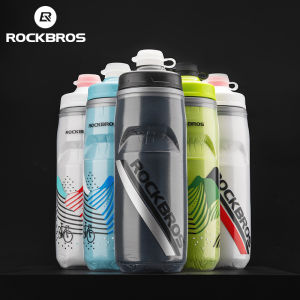 ROCKBROS 620Ml Cách Nhiệt Đi Xe Đạp Nước Lạnh Nhiệt Silicon Cho MTB Xe Đạp Đường Bộ Thể Thao Ngoài Trời Báo Chí Nhựa Xe Đạp Bình