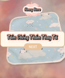 Tấm lót chống thấm 4 lớp nhỏ mềm mại cho bé