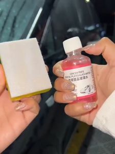 50ml Automotive Glass Oil Film Cleaner Car Windshield Concentrated Cleaning Liquid Long-lasting Clarity 油膜净浓缩液 去除剂 强力去油污 玻璃水清洗剂 镀晶防水防雨剂