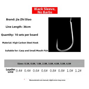 JIAZHIDIAO | Tied Fishing Hooks Set Carp Crucian