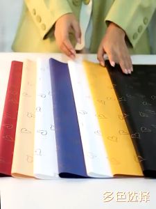 kertas buket cellophane solid motif love flower wrapping Kb6130