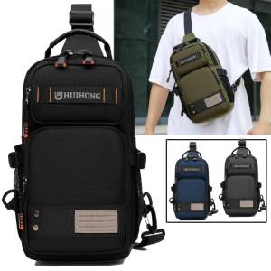 ผู้ชายตกปลากระเป๋าเป้สะพายหลัง Fish Lure Organizer เก็บกระเป๋าเดินป่ากลางแจ้งขี่จักรยาน RIG กระเป๋าขนาดใหญ่การล่าสัตว์ Fanny Pack