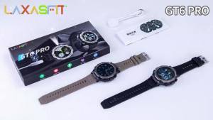laxasfit | LAXASFIT 2025 New Smart Watch Bluetooth Talk with LED Flashlight Heart Rate Monitor Outdoor Sports Smart Watch