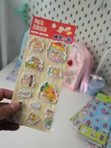 Bộ Sticker Cát Lỏng 3D Crayon Shin-Chan Trang Trí Sổ Tay Quà Tặng Cho Bé Gái - Dán Trang Trí Cốc Nước Laptop Điện Thoại