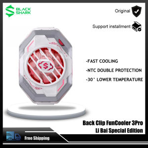 Black Shark Refrigeration Back Clip FunCooler 3 Pro Professional Edition Maximum cooling 30° Mobile phone radiator suitable for iPhone Xiaomi Huawei IQOO Red Magic OnePlus