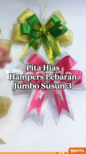 Pita Hampers Lebaran Susun 3 Jumbo | Dekorasi Parcel 18x18 cm