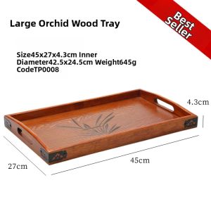 Japanese Style Wooden Tea Serving Tray Customized
