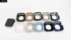 URVOI Cover for Apple Watch Ultra 3 2 series 11 10 9 8 Soft TPU Case Electroplated Matte bumper for iWatch protector accessories