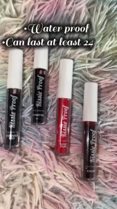 Kissie Proof Lip & Cheek Dual-Use Tint Merry Sun 4 Colors Long Lasting 12 Hours Smudge Proof Waterproof Lip Stain Pigmented Non-Drying Makeup for Daily & Party Use Cruelty Free PH