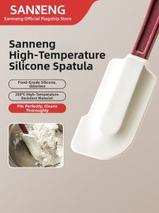 SANNENG | Công Cụ Cạo Silicone Chống Nhiệt Dùng Để Nấu Ăn Một Mảnh Hỗ Trợ Nướng