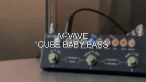 M-Vave Cube Baby Bass High quality PhaserChorusDelayReverb Effect Pedal