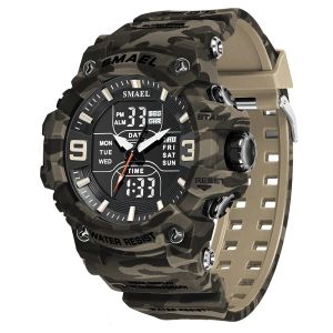 SMAEL | SMAEL 8049MC Camouflage New Style Digital Waterproof Sports Watches Mens Shock Analog Dual Display Watch