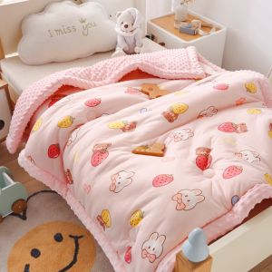 Newborn Baby Blanket Bean Velvet Comfortable 100*100cm Baby Sleeping Blanket