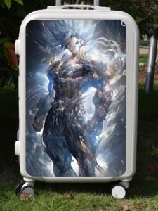 Super Saiyan Luggage Stickers Large Sun Wukong Waterproof Travel Case Trolley Case Decorative Stickers Waterproof