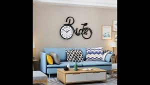 Đồng hồ treo tường hiện đại - Rice CL017 - Kích thước: 51x80 cm (mặt 30cm) 38X60 cm (mặt 22cm)