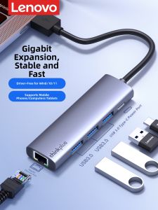 Lenovo | Network Expansion Adapter For Laptops and Phones Type-C to Ethernet Compatible with Apple and Huawei
