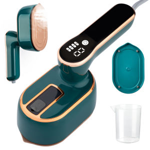 เครื่องรีดผ้ามือถือ (พร้อมแปรงอบไอน้ํา) เตารีดโรตารี่ไฟฟ้า LCD อัจฉริยะ เตารีดขนาดเล็กแบบพกพาสําหรับบ้านและการเดินทาง 6198-D