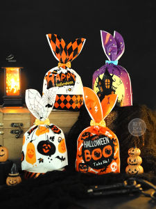 Halloween Rabbit Bag Candy Snowflake Crisp Nougat Cartoon Packaging Bag Children Cookies Rabbit Ear Bag