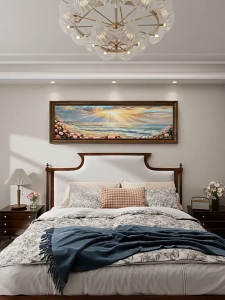 Vintage frame Living Room Mural Abstract Decorative Painting American Home Wall Decor 3Pcs Set Bedroom wall Art Mural