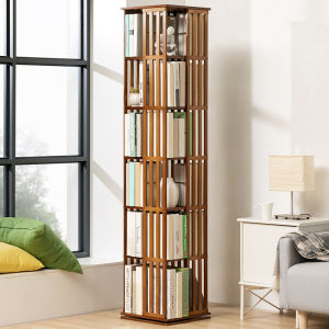Rotating Book and Toy Storage Rack Living Room Standing