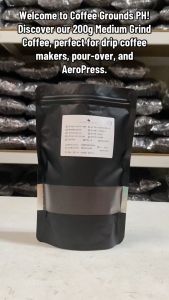 (Kapeng Barako) Batangas Liberica: Medium Ground 200g Dark Roast Coffee | For Coffee Maker by Coffee Grounds PH