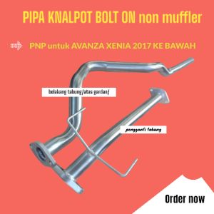 pipa knalpot racing pipe mobil knalpot mobil pipa bolton  untuk avanza dan xenia lama terios rush type tanpa muffler
