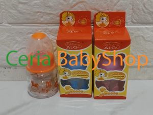 3PCS Botol Susu Bayi Algo Mini New Born Size 60ml Untuk Bayi Baru Lahir Usia Bayi 0 Bulan Aman Sudah BPA Free Bisa Direbus dan Mudah Dicuci