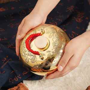 Tangpozi Pure Copper Thickened Copper Pot Hot Back Heattech Water Bag Hot Water Injection Bag Hot Compress Girl Warm Palace Warm Bed Handy Gadget