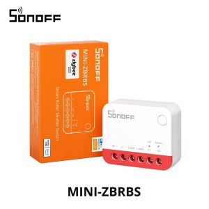 Sonoff | SONOFF MINI-ZBRBS Zigbee Smart Roller Shutter Switch Zigbee Local Scene Signal Booster Transform Curtains EWeLink Via ZigBee Hub