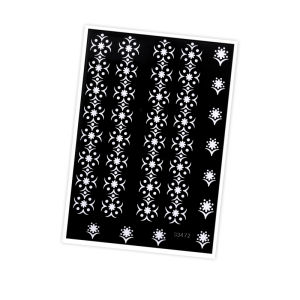 Reusable Flower Tattoo Template Henna Tattoo Stencil for Foot Hand and Arm Sleeve Mehndi Stencils Flower Designs Tattoo Supplies