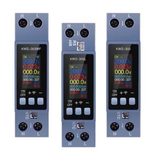 GAQQEE | KWS-303 Tuya WiFi Power Meter 8-in-1 Two-Phase AC Voltage Current Power 0.96-inch TFT Remote Control Smart Life APP 85-290V/40A