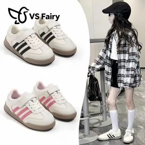 Girls Lightweight Sports Shoes Dequn Sneakers High Value Appearance Childrens Footwear Synthetic Leather Upgraded Version