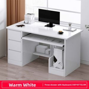 Locked Study Desk With Drawers Home Use