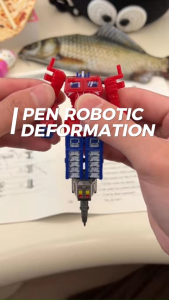 Mainan Anak Robot Pena Mainan Robot Transformer Alat Tulis Pulpen