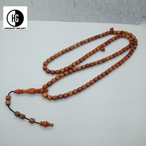 tasbih kayu raja merah Agathis motif marjan h354