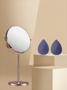 HANJIUGONG | Adjustable Height Dual-sided Magnifying Makeup Mirror