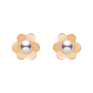 Helas | Freshwater Pearl with Nucleus Clover-shaped Pearl Earrings