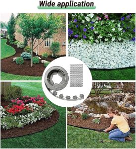 เครื่องมือ Border Curb วัสดุPE การควบคุมดินสวน 3/5/10มตร แบ่งดิน มุมล่างที่แบ่งดิน บริษัท Bayee