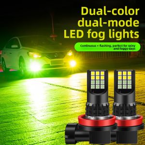 MENGDAO | Nissan TIIDA LED Fog Light Upgrade Gold Dual Color