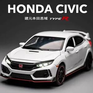 1/32 CIVIC TYPE R Hợp Kim Đúc Xe Ô Tô Mô Hình Đồ Chơi Có Đế Cho Bé Trai Trẻ Em Bộ Sưu Tập Quà Tặng Sinh Nhật Kim Loại Mô Hình Ô Tô