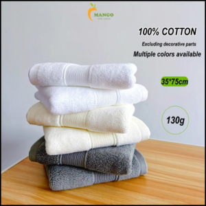 Thick high-quality hotel towels/face towels all cotton towels weighing 130g/35 x 75cm【Crown Hotel Supplies】