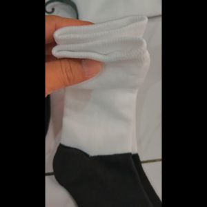 (COD) Kaos Kaki Sekolah Untuk SD SMP SMA Hitam Putih