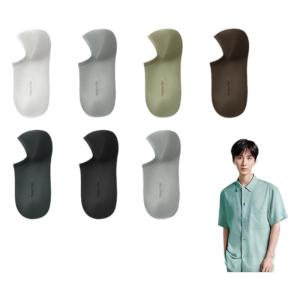 YOUKESHU | Antibacterial Anti-odor Moisture-wicking Breathable Mens Boat Socks