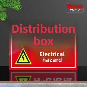 YINMO | Safety Warning Sign for Electrical Cabinet High Voltage Danger No Trespassing