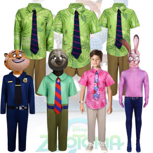 Zootopia Halloween Cosplay Set Cute Judy Rabbit Police Officer Costume Fox Nick Skirt Ideal for Cosplay Events And Parties