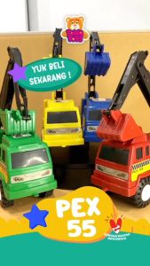 ( BISA COD ) PROMO Mainan Anak Laki Laki Mobil Mobilan Truck Truk Beko / Mainan Konstruksi Truck Truk Excavator SNI