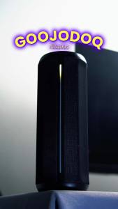 GOOJODOQ Portable Wireless Bluetooth Speaker RGB Ambient Light Bluetooth 5.3 TWS Pairing Multi-Mode Bluetooth AUX Input and TF/Micro SD Card Playback True Stereo