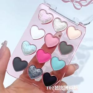 (Ready Stock)Biya Dream Ballet 12 Color Bead Matte Highlight Blush Eyeshadow Palette