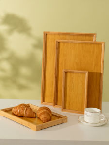 KTV Club Fruit Tray Microwave Safe Bar Foot Massage Four by Six Grid Snack Plate Chinese Style Cartoon Design Handmade Bamboo