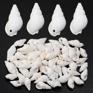 40g/lot 7-13mm White Snail Shell Shaped Beads For Jewelry Making Loose Pendant Beads DIY Charms Earrings Phone Chain Accessories